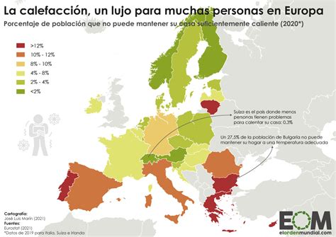 El mapa de la pobreza energética en Europa Mapas de El Orden Mundial