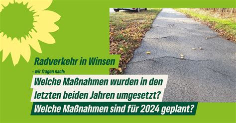 Wie sieht es aus mit dem Radverkehr in Winsen Grüne Winsen Elbmarsch