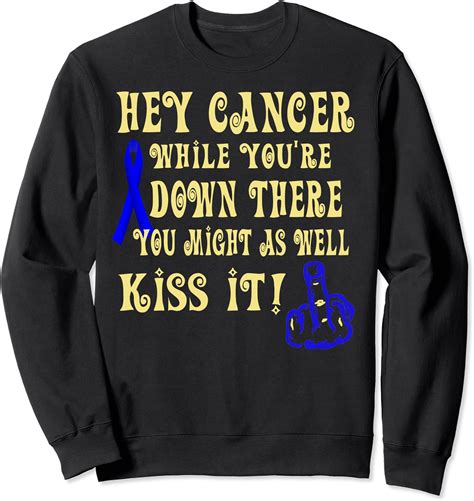 Colon Cancer Survivor Funny Colon Cancer Prevention Kiss It