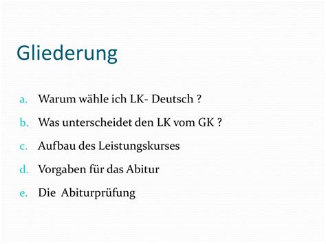 Leistungskurs Deutsch Ppt Herunterladen