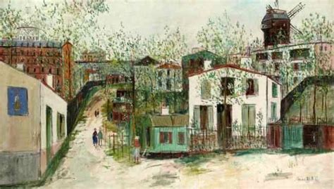 Морис УТРИЛЛО Трущобы Монмартра Ок 1931 Paris painting Montmartre