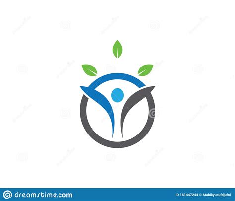 Wellness Logo Template Vector Icon Illustration Stock Vector