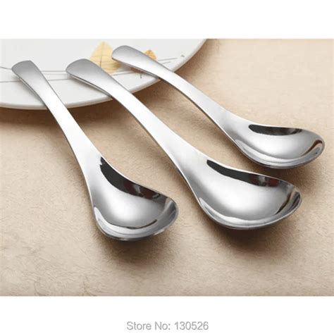 Aliexpress.com : Buy New Stainless Steel Spoons Soup Classic Dinner ...