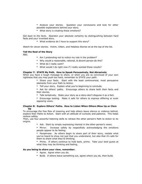 Summary crucial conversations | DOC