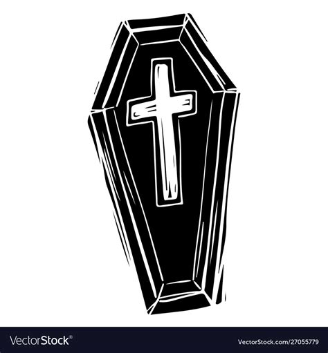 Coffin Clipart Sketch