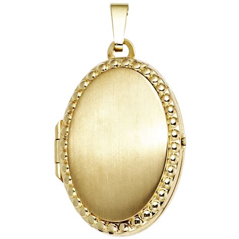 Juwelier Gr Tzmacher Medaillon Oval F R Fotos Gold Gelbgold