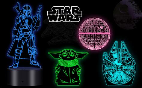 Dreamy Cubby Star Wars Cadeau Lampe D Illusion Veilleuse Quatre