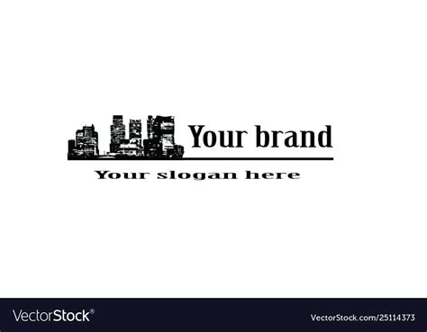 Logo city Royalty Free Vector Image - VectorStock