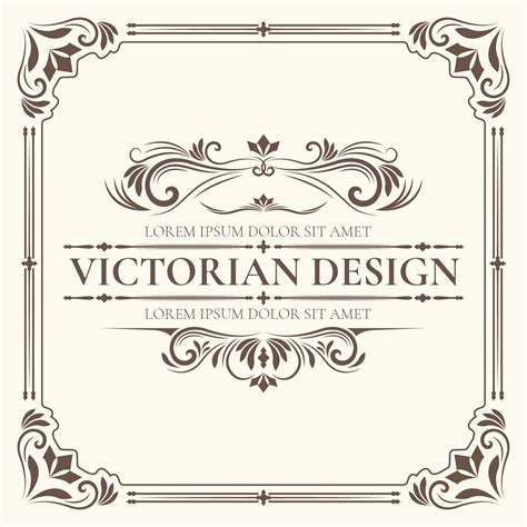 Victorian Design Template 224110 Vector Art At Vecteezy