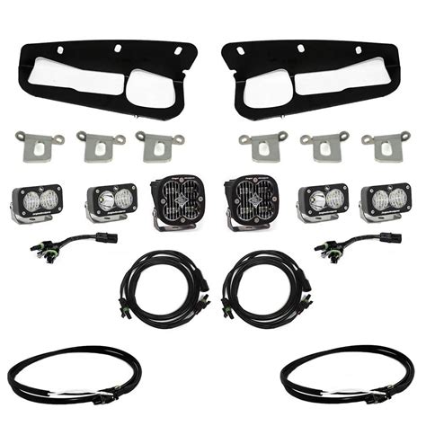 Baja Designs Squadron Sae S Sport Led Fog Lights Pocket Upfitter Kit