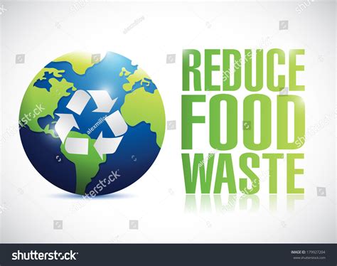 Reduce Food Waste Sign Illustration Design Stock Illustration 179927204 | Shutterstock