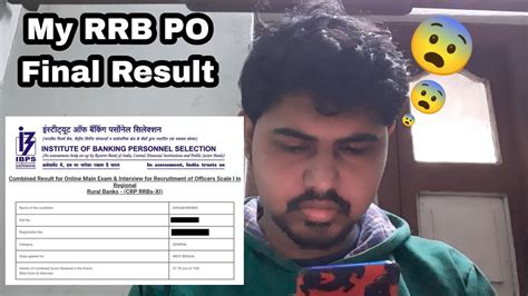 MY RRB PO 2022 FINAL RESULT FINAL RESULT Bank PO RRB Ibps