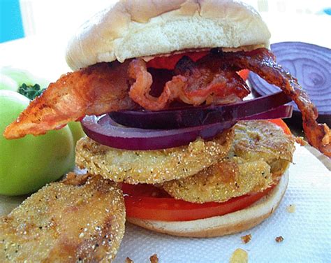 Fried Green Tomato Bacon Sandwich Cook The Tv