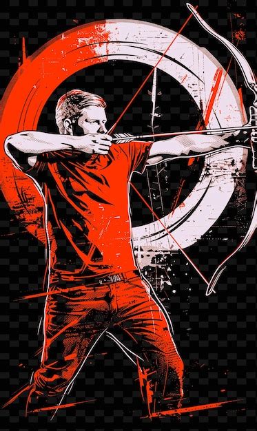 Premium Psd A Poster Of A Man With A Bow And Arrow Pointing To The Moon