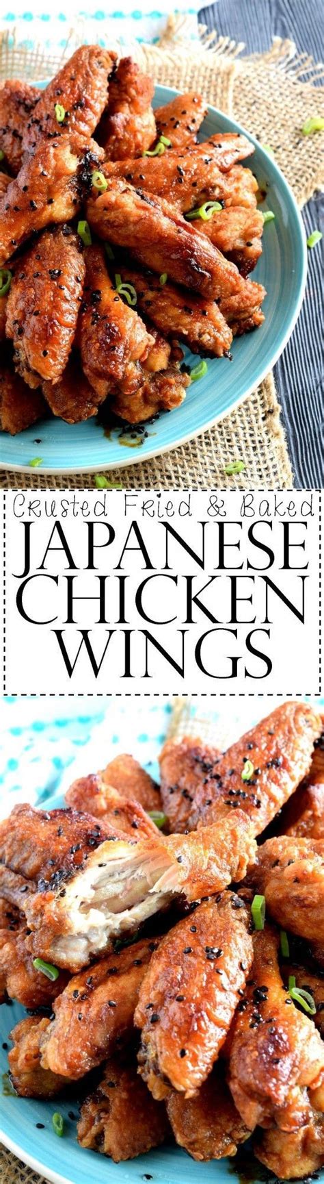 Crusted Fried And Baked Japanese Chicken Wings Lord Byrons Kitchen Japanese Chicken Wings