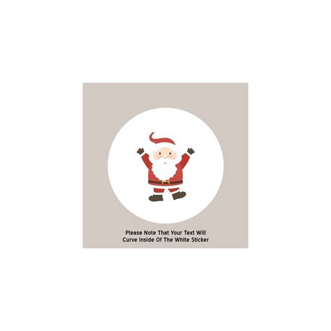 Personalised Custom Santa Christmas Sticker Label Merry Christmas Santa