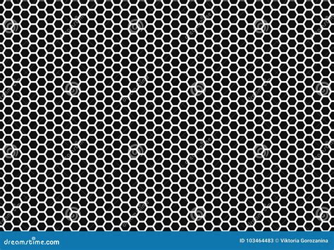 Hexagon Honeycomb Seamless Background Simple Seamless Pattern Of Bees