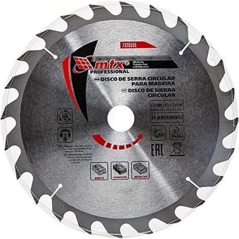 Disco De Serra Circular 185mm Para Madeira 24 Dentes Mtx Shopee Brasil