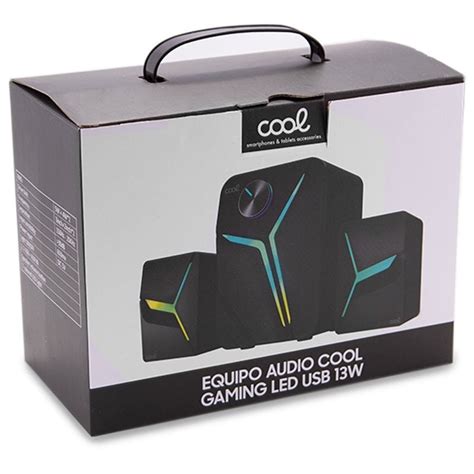 Cool Altavoces Gaming Para Pc Led Usb W Negro Pccomponentes