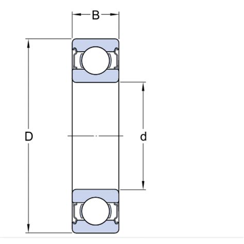 Rolamento Rígido de Esferas 6204 ZZ 20x47x14mm