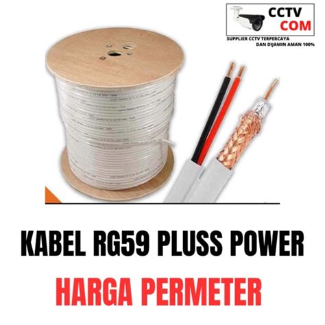 Jual Kabel Rg59 Plus Power Harga Per Meter Shopee Indonesia