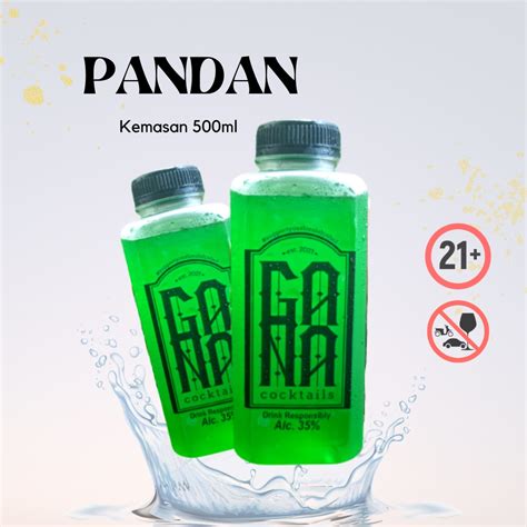 Jual Gana Cocktail Rasa Pandan Kemasan Ml Alkohol Arak Bali