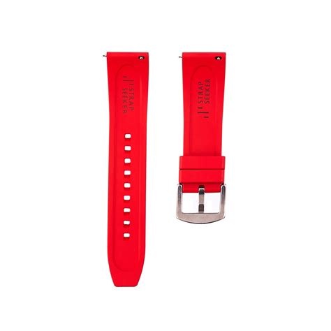 Thick Fkm Rubber Watch Strap With Quick Release Perfect For Divers