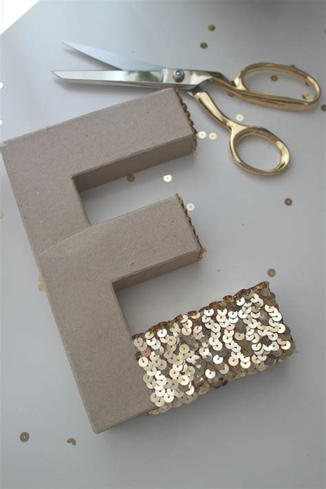 Learn How To Make An Easy Sequin Monogram Letter Catch My Party