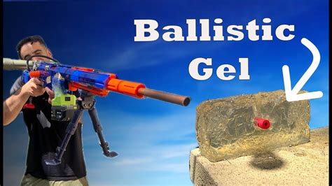 Homemade Nerf Blaster Vs Ballistic Gel YouTube