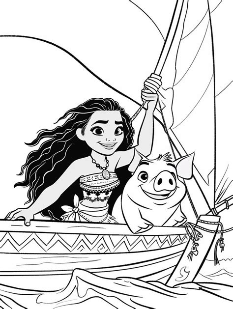 Desenhos Para Colorir Moana Pdf