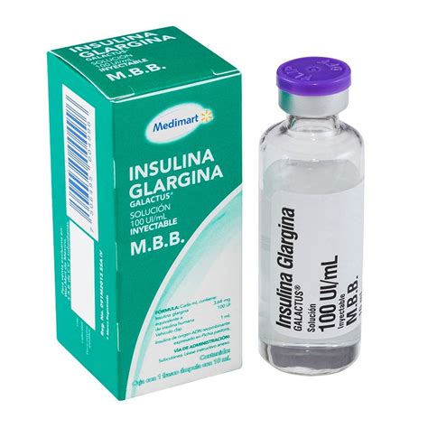 Insulina glargina Medimart Galactus 100 UI ml solución inyectable M B B