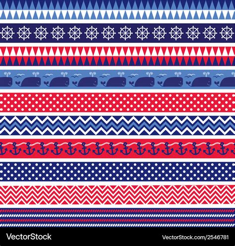 Nautical borders Royalty Free Vector Image - VectorStock