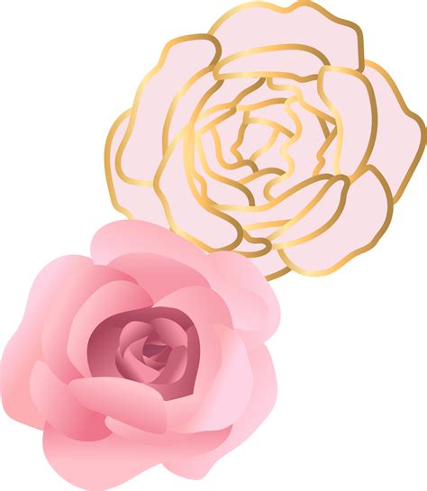 Rose Flower Design Border Png