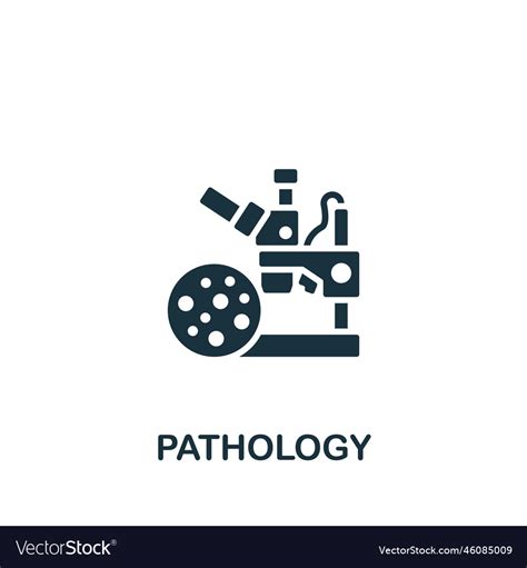 Pathology icon monochrome simple sign from Vector Image