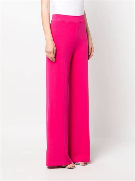 Pinko O Porfiria Flared Trousers Pink Editorialist