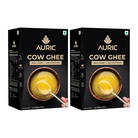 Auric Lab Certified Cow Ghee Litre Pure And Natural Desi Ghee