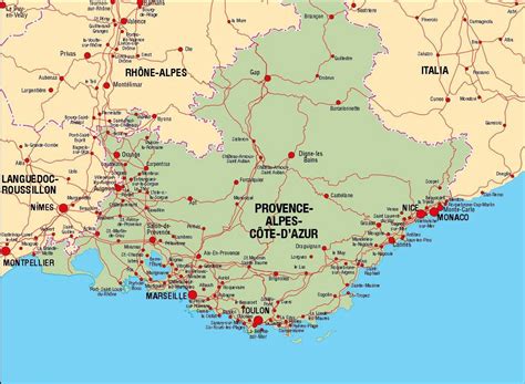 Map Of Cote D Azur | Terminal Map