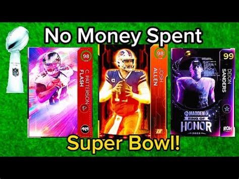 My No Money Spent Team Went To The Super Bowl In Madden 23 YouTube