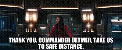 Yarn Thank You Commander Detmer Take Us To Safe Distance Star