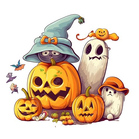 Ilustración De Dibujos Animados De Halloween Png Víspera De Todos Los Santos Ilustración