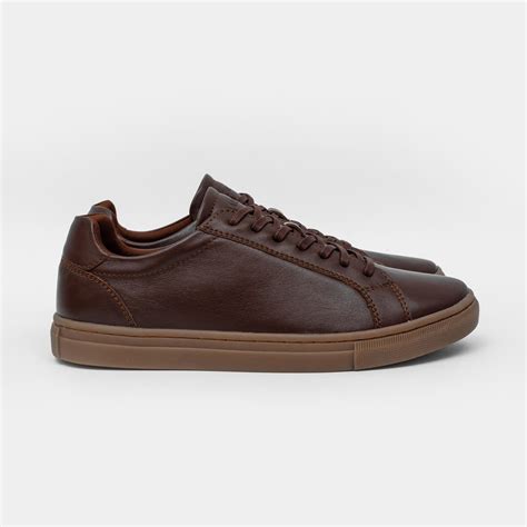 Jual Kalvert Royal V Sepatu Sneakers Kulit Pria Cokelat Indonesia