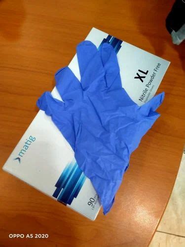 Matig Nitrile Powder Free Disposable Gloves Xl At Rs Box Nitrile