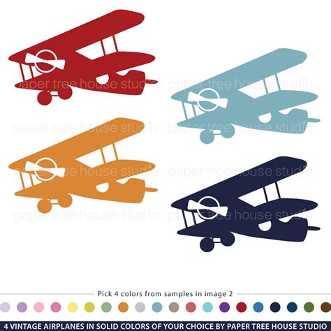 Vintage Airplane Silhouette Clip Art Airplane Silhouette Silhouette