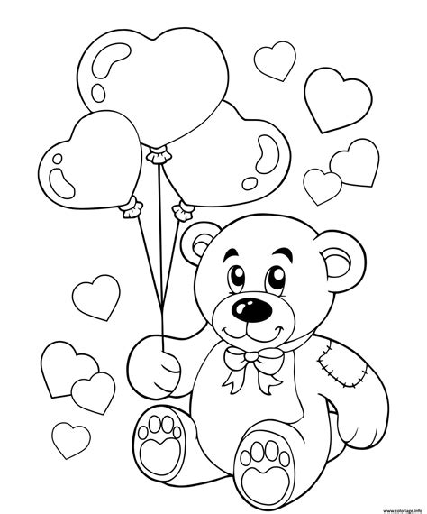 Coloriages Pop It Ours Avec Coeur Coloriages Pop It Coloriages Pour