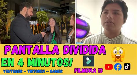 COMO Hacer Un VIDEO CON PANTALLA DIVIDIDA Con FILMORA 13 EN 4 MINUTOS