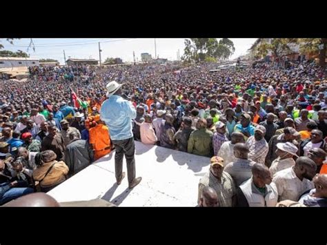 LIVE RAILA ODINGA UHURU KALONZO AZIMIO LEADERS IN THEIR MEGA RALLY