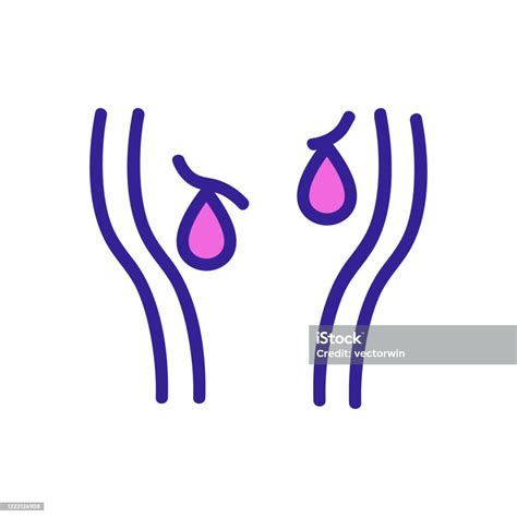 Hemorrhoids Icon Vector Outline Illustration Stock Illustration