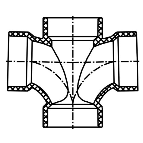 Double Sanitary Tee All Hub Lesso America