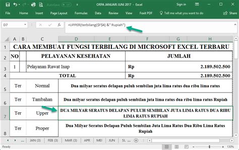 CARA MEMBUAT FUNGSI TERBILANG DI MICROSOFT EXCEL TERBARU HEMMM