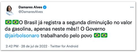 Governistas Comemoram Redu O De R No Pre O Da Gasolina